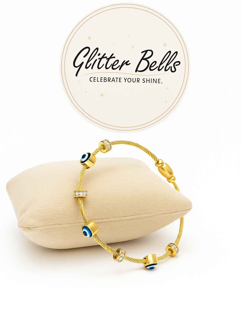 Glow Evil Eye Bangle