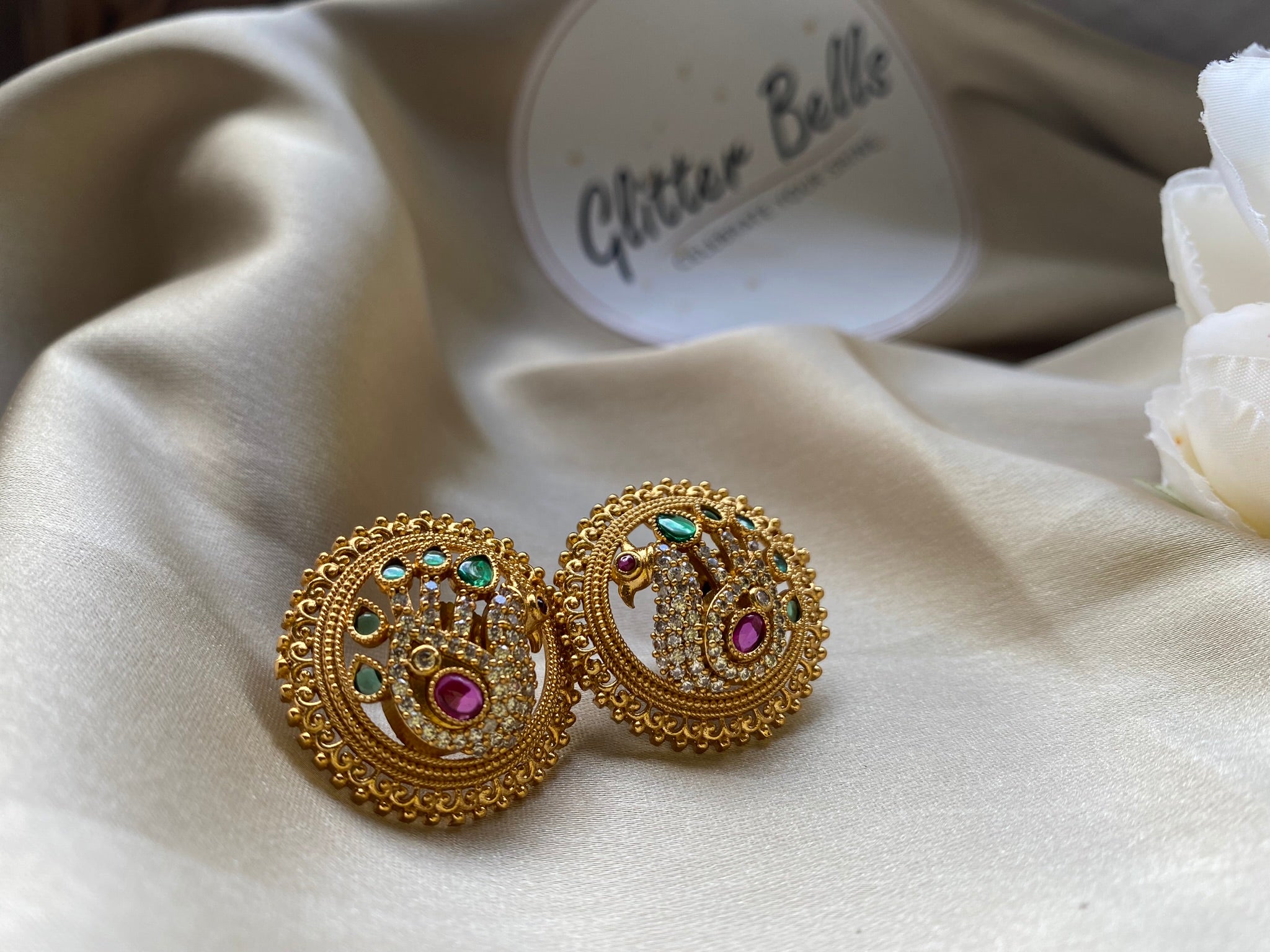 Mayura Peacock Studs
