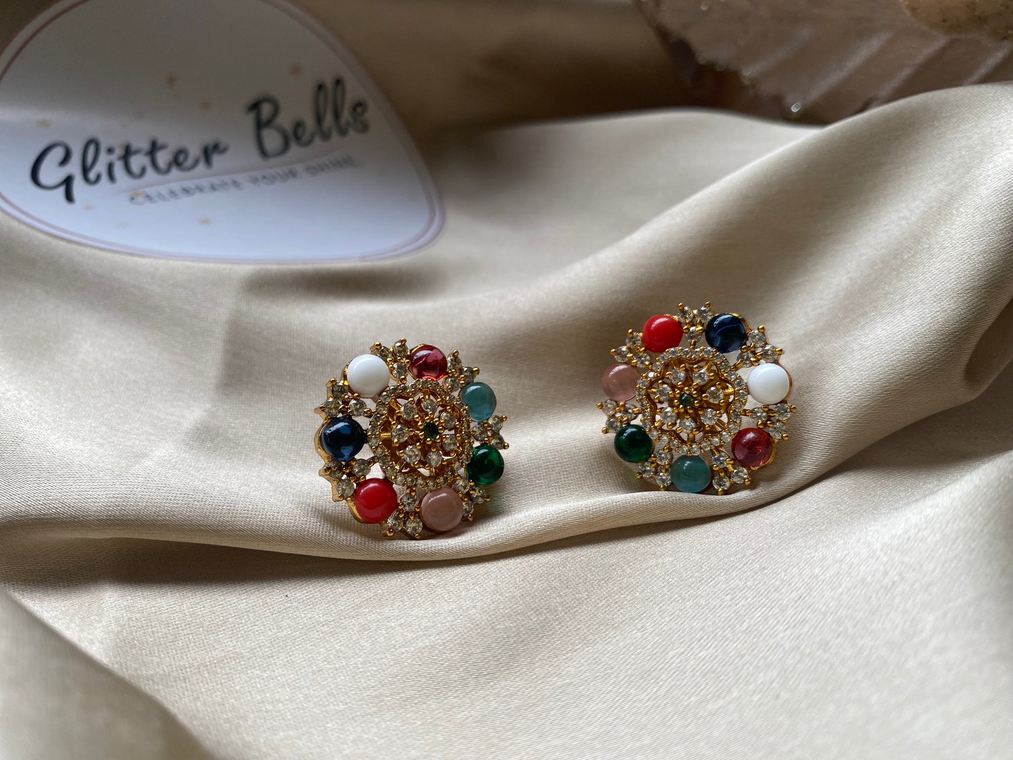 Navratna Glow Studs