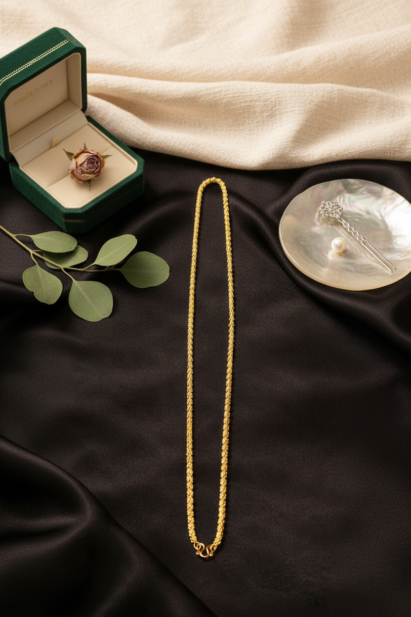 Gold Chain with Elegant Props