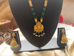Triple-strand green bead mala for a vibrant look