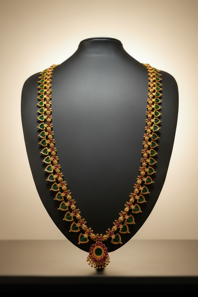 Kerala Gold Haaram – Warm Premium Background